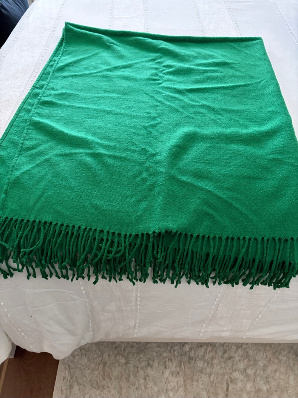 Pottery Barn Green throw blanket - Picture 7 of 13